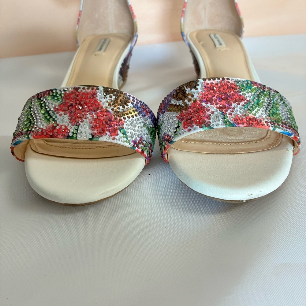 Alex Marie Mairithree Wedge Cloud Ankle Strap Sandals Embellished US 8M Colorful - Picture 3 of 8